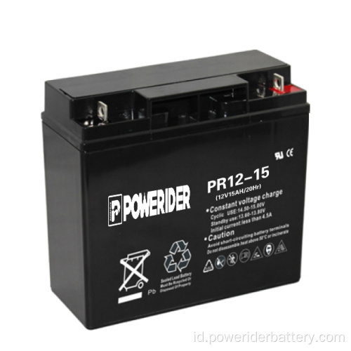 12V 15Ah Baterai Asam Timbal